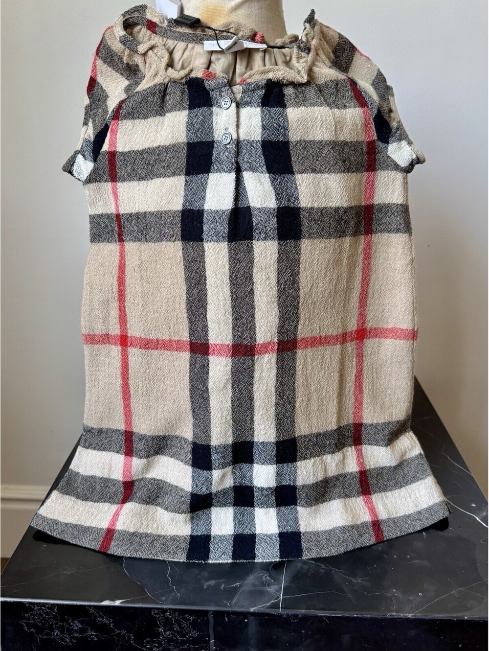 Burberry Children Classic Checked Girls Dress 4Y New
